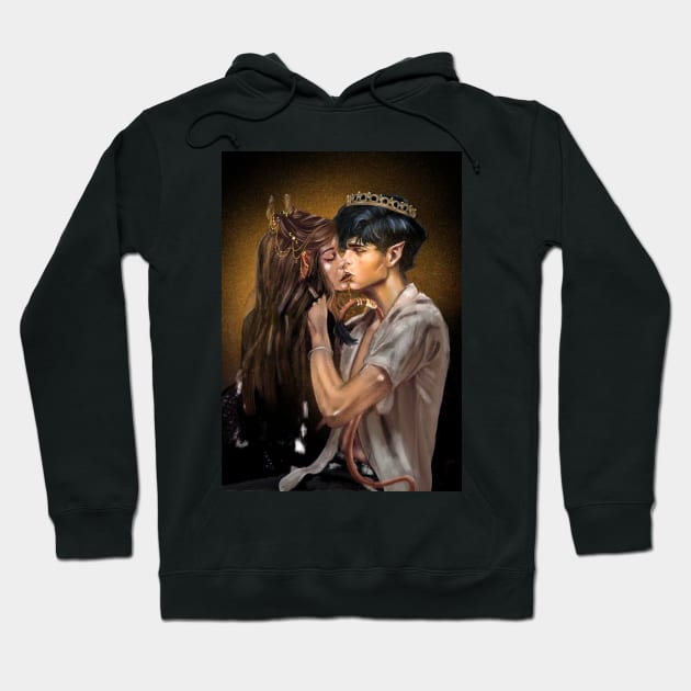 Elf crown the cruel prince - cardan and jude kiss Hoodie by NinjadesignShop